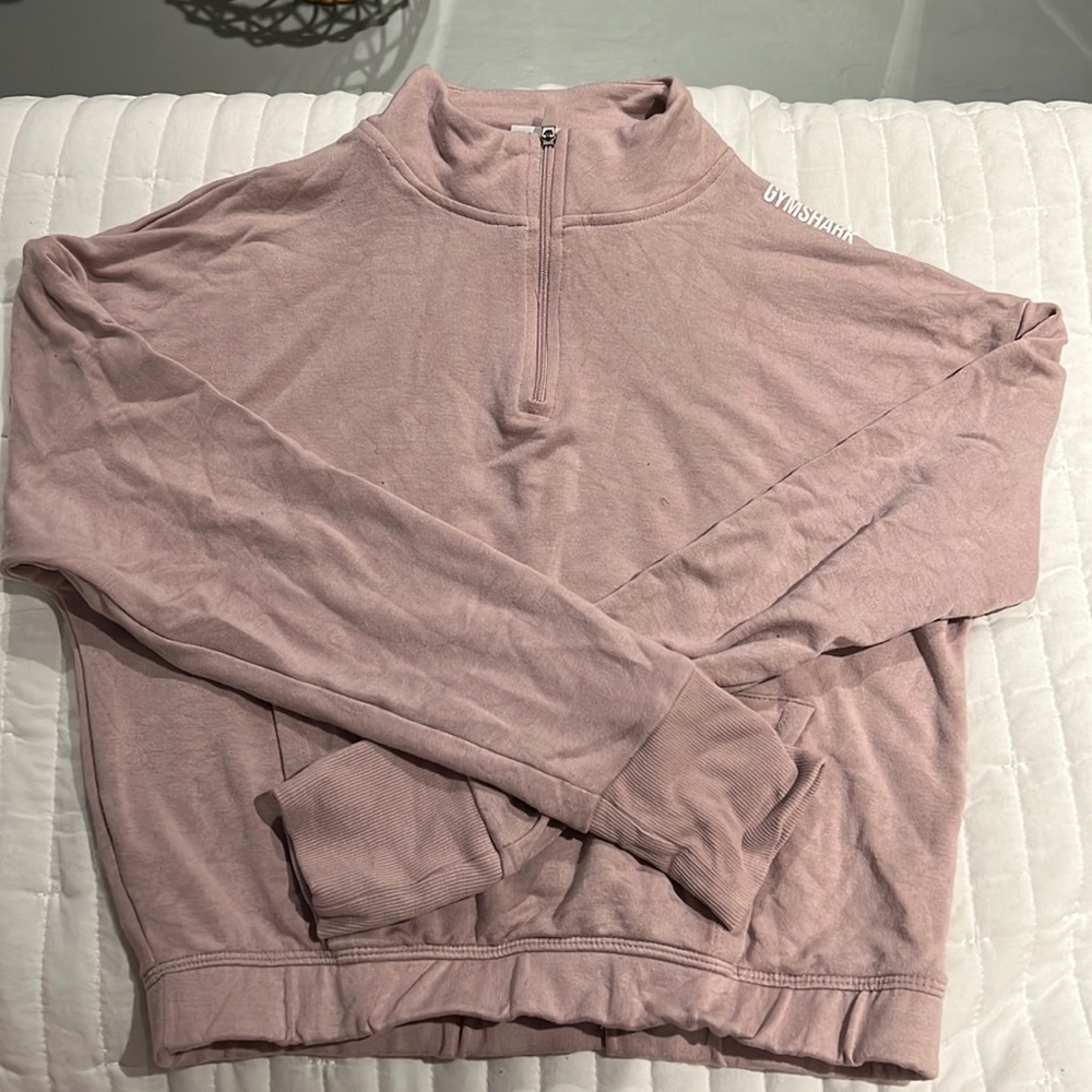 Gymshark quarter zip cropped sweatshirt